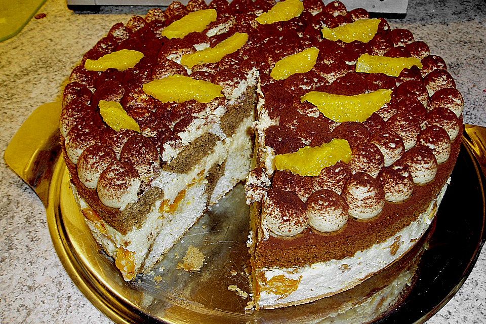 Orangen - Espresso - Torte