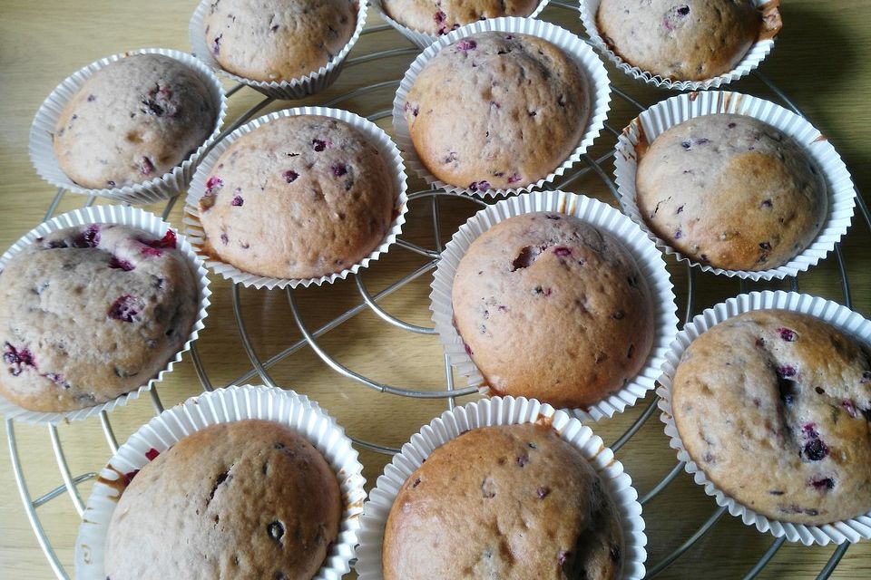 Brombeer-Frischkäse-Muffins