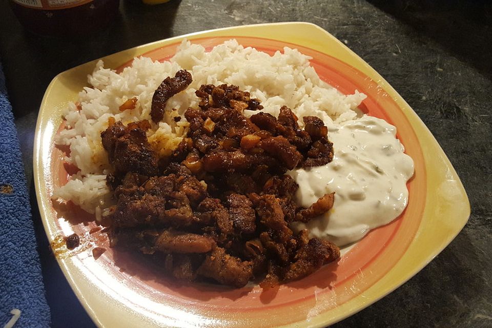 Hähnchen - Gyros mit Tzatziki