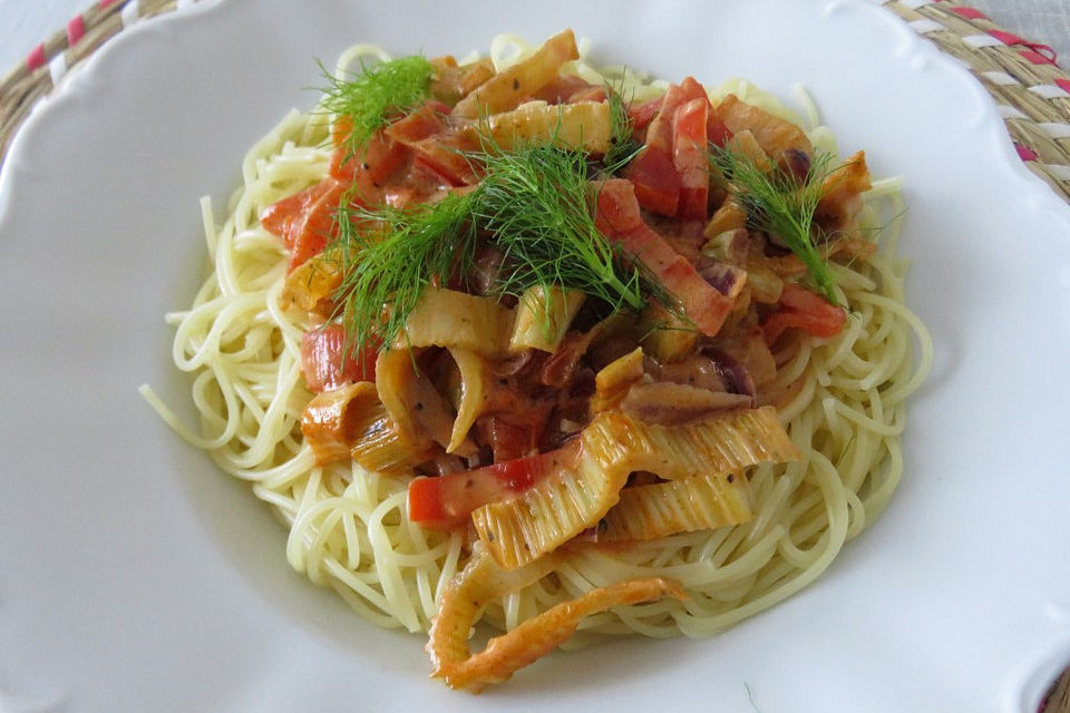 Fenchelgemüse zu Pasta