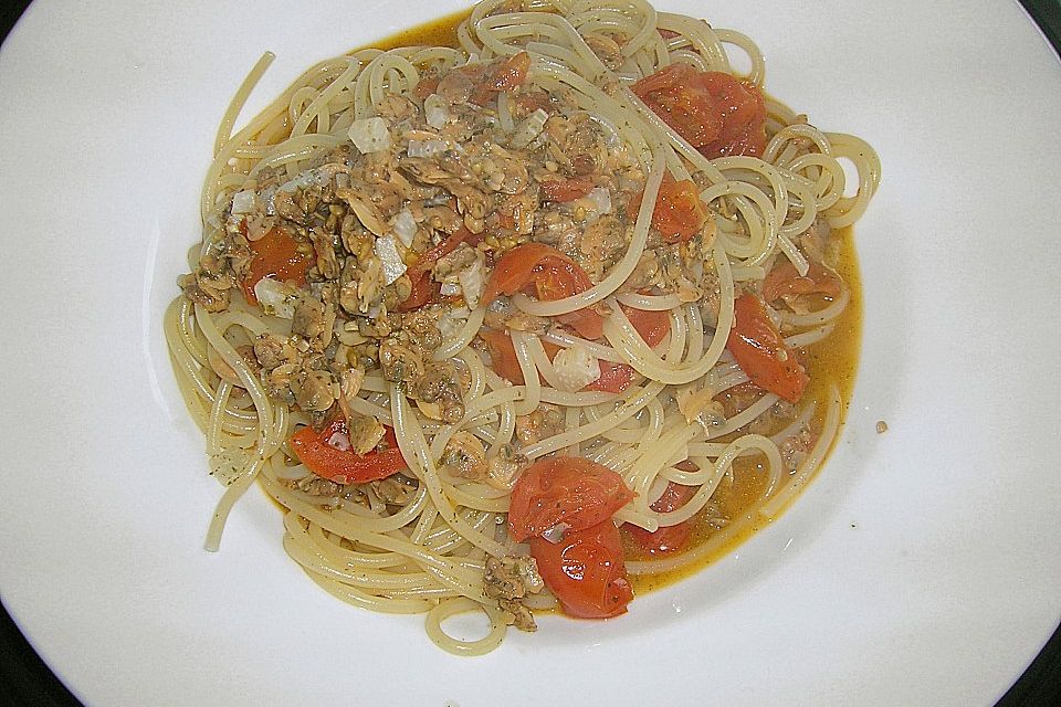 Spaghetti mit Baby - Vongole