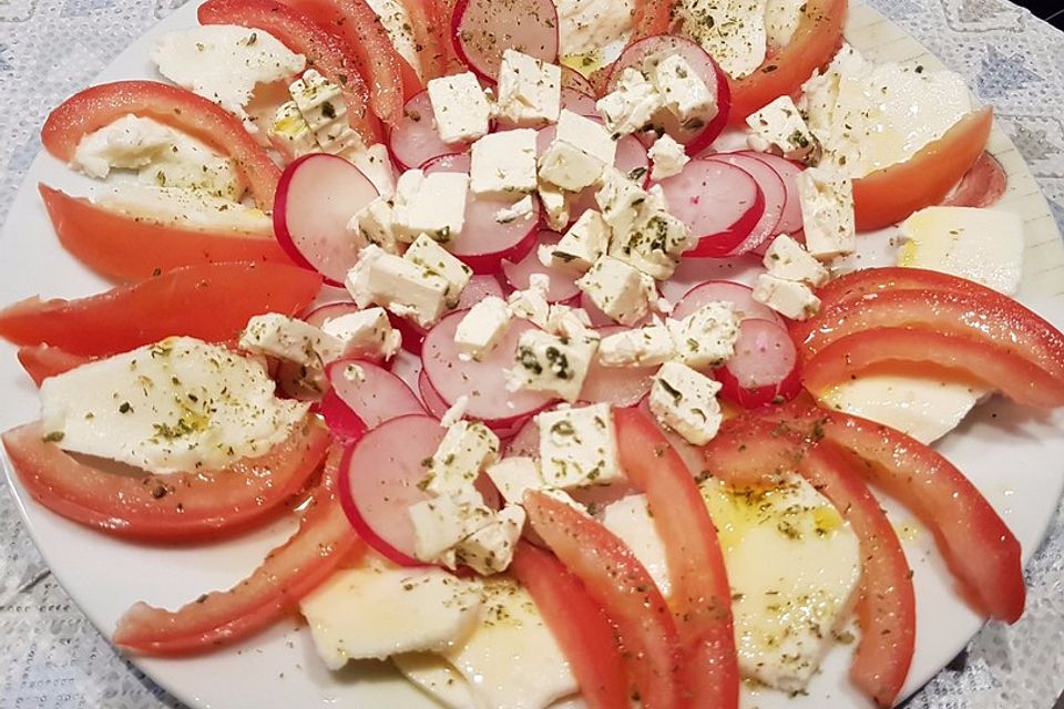 Mozzarella - Tomaten - Salat