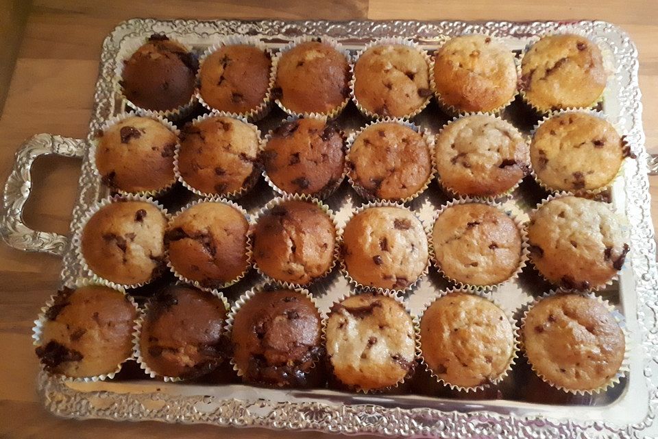 Schnelle Schoko - Bananen - Muffins