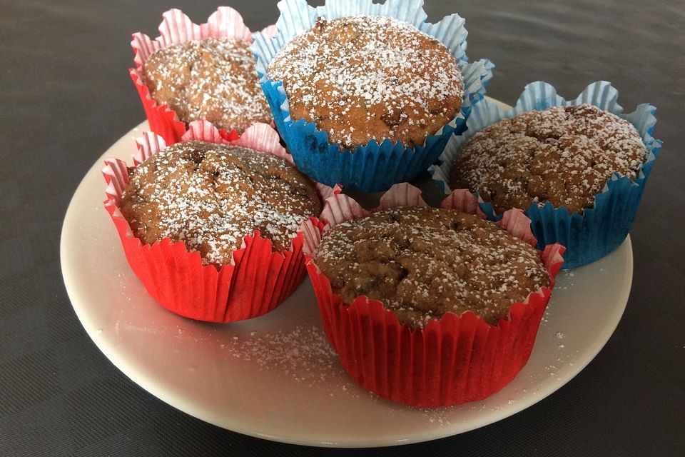 Schnelle Schoko - Bananen - Muffins