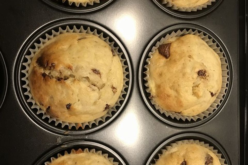 Schnelle Schoko - Bananen - Muffins