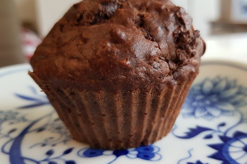 Schnelle Schoko - Bananen - Muffins