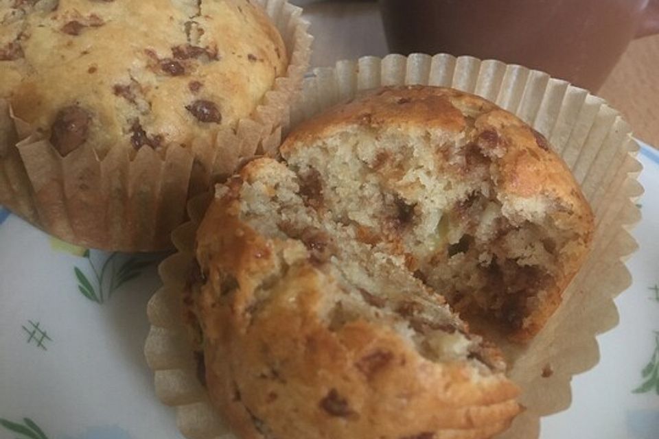 Schnelle Schoko - Bananen - Muffins