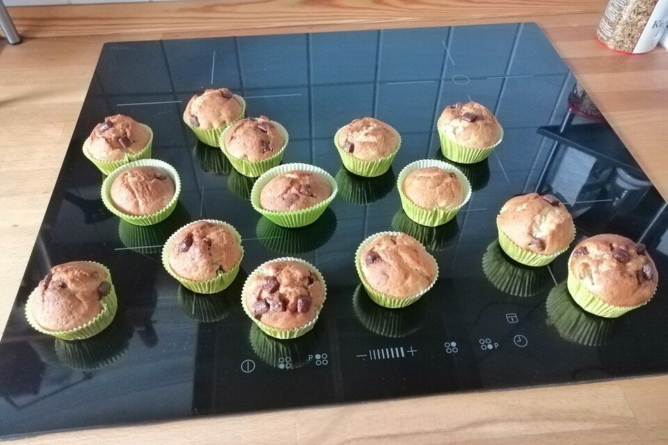 Schnelle Schoko - Bananen - Muffins