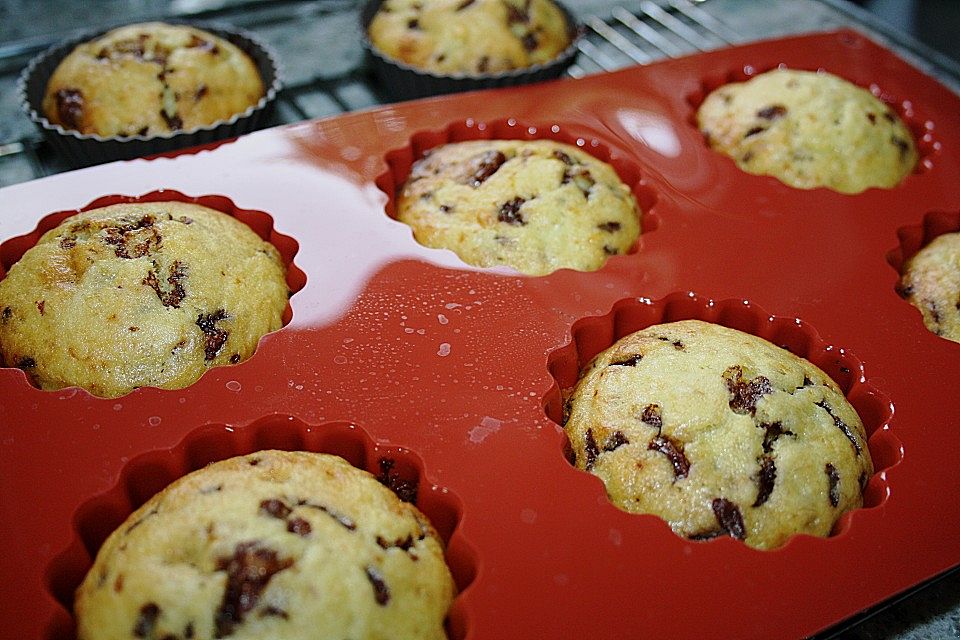 Schnelle Schoko - Bananen - Muffins