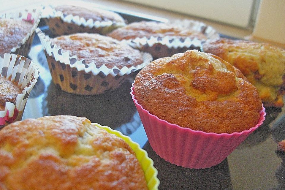 Schnelle Schoko - Bananen - Muffins