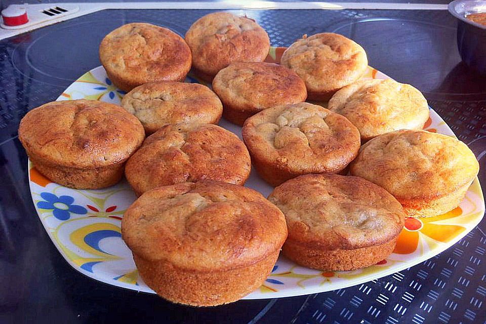 Schnelle Schoko - Bananen - Muffins