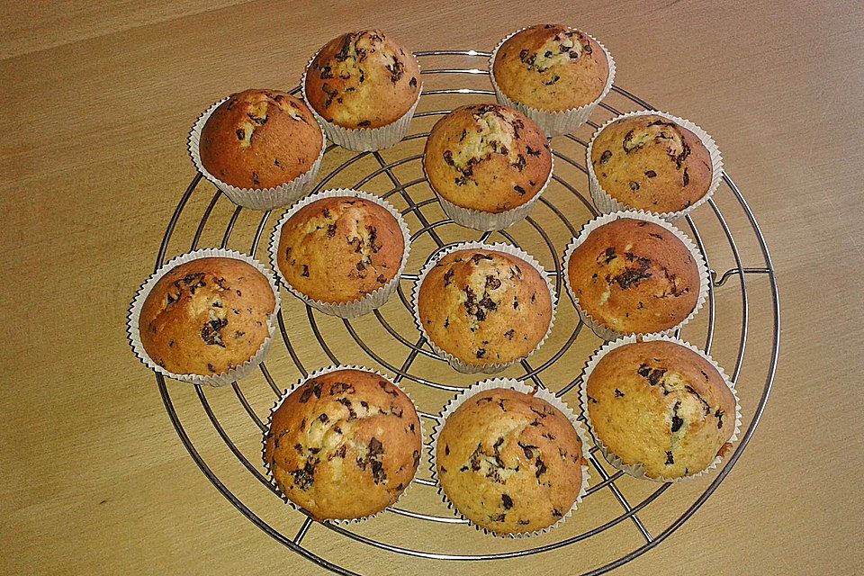 Schnelle Schoko - Bananen - Muffins