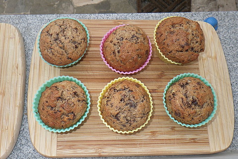 Schnelle Schoko - Bananen - Muffins