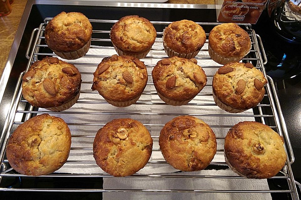 Schnelle Schoko - Bananen - Muffins