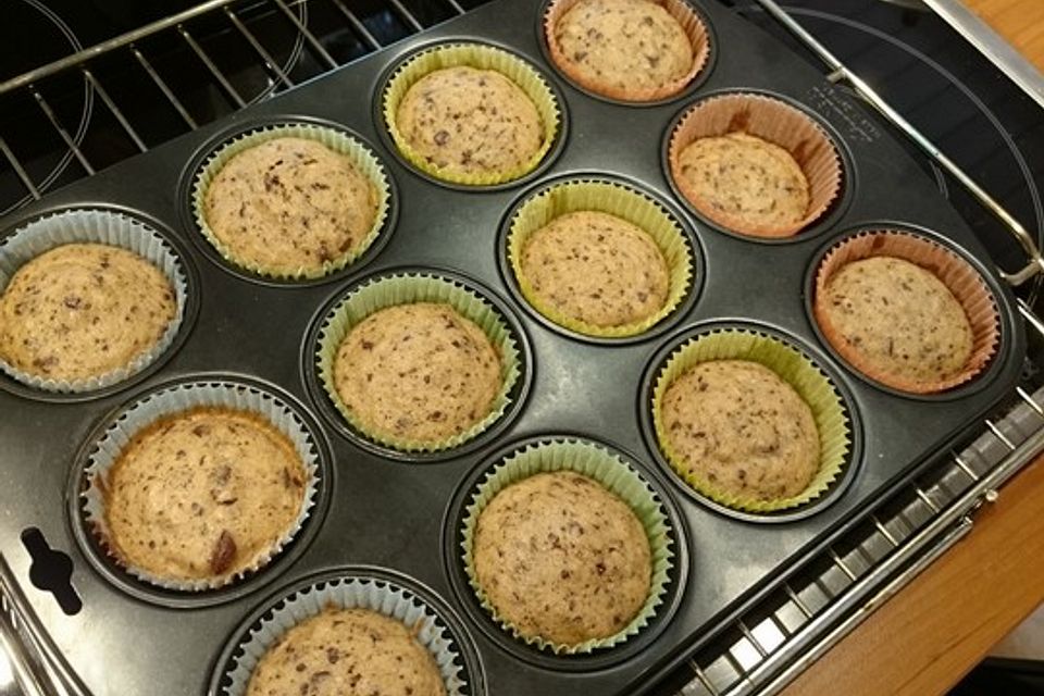 Schnelle Schoko - Bananen - Muffins