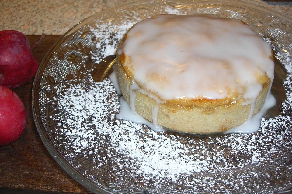 Schneller gedeckter Apfelkuchen