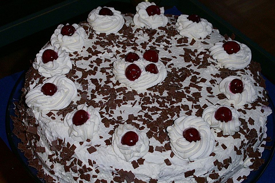 Schnelle 'Schwarzwälder Kirschtorte'