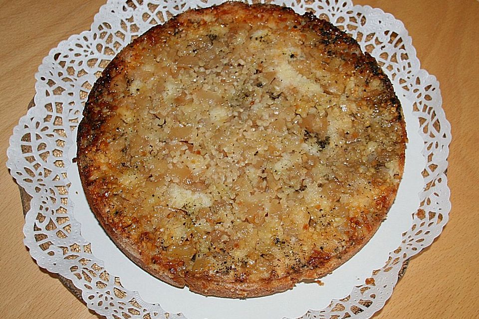 Pfefferminz - Apfel - Krümelkuchen