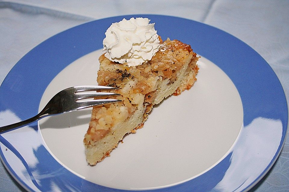 Pfefferminz - Apfel - Krümelkuchen