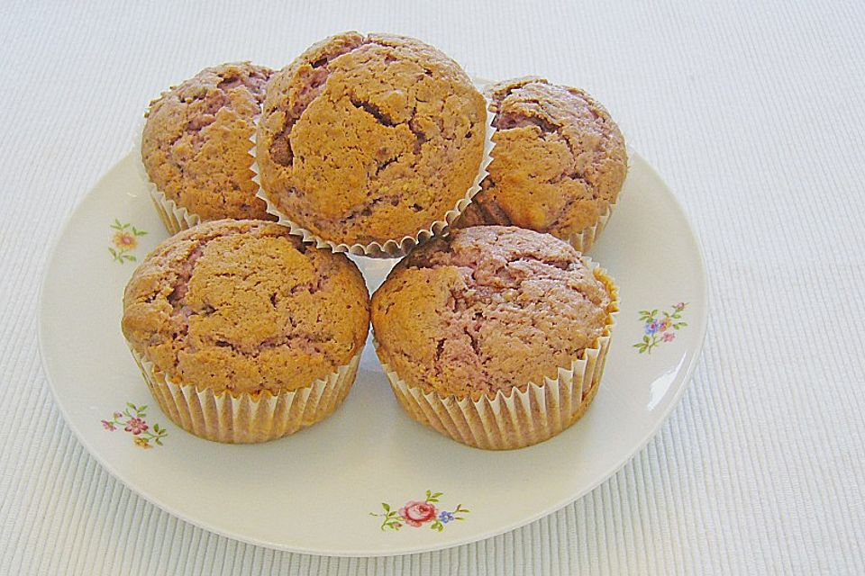 Himbeer - Marzipan - Muffins