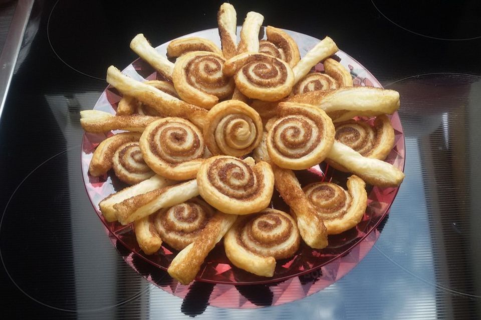 Zimtschnecken aus Blätterteig