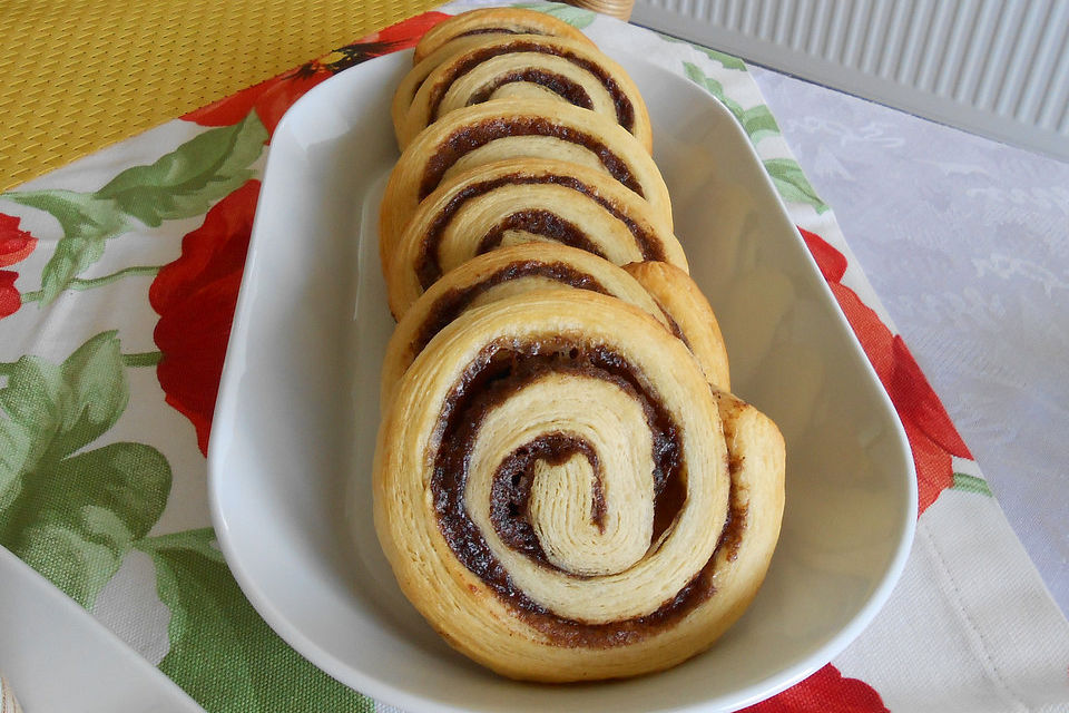 Zimtschnecken aus Blätterteig