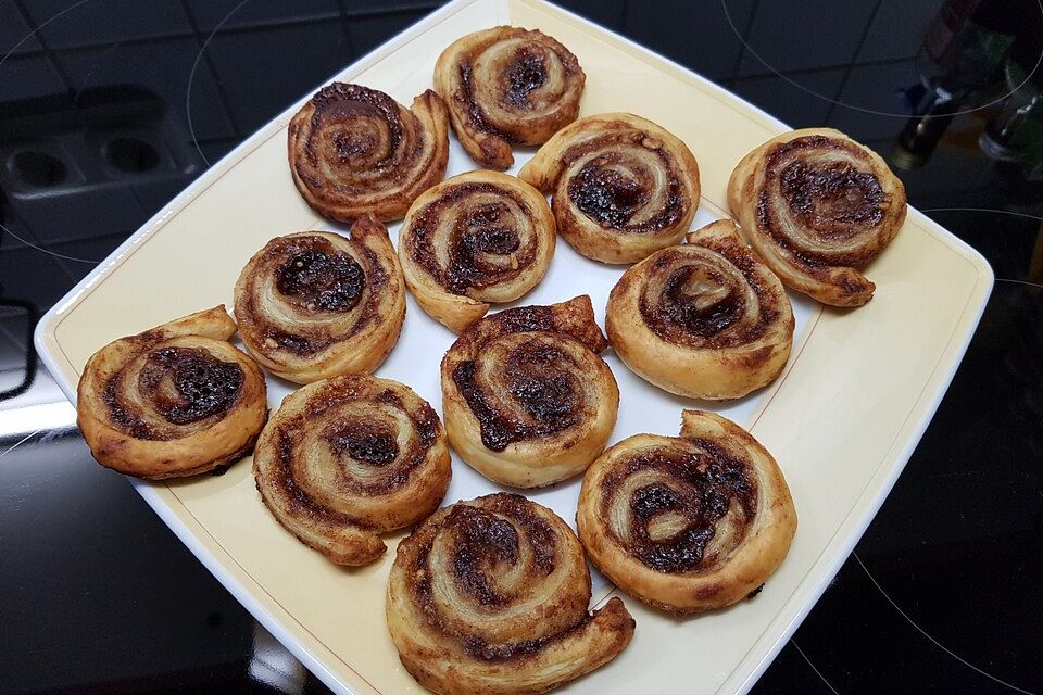 Zimtschnecken aus Blätterteig