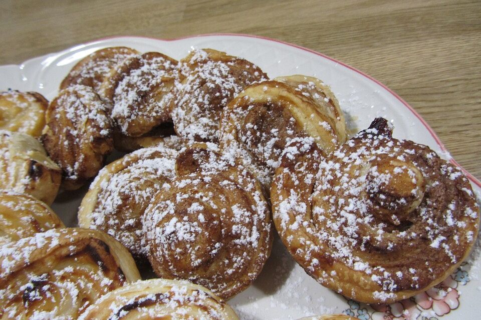 Zimtschnecken aus Blätterteig