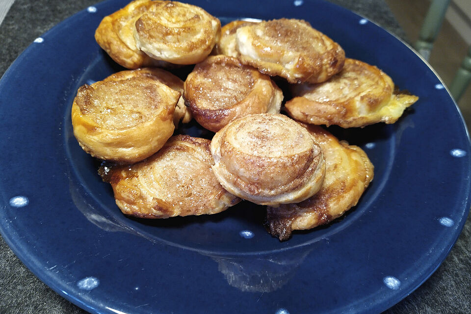 Zimtschnecken aus Blätterteig