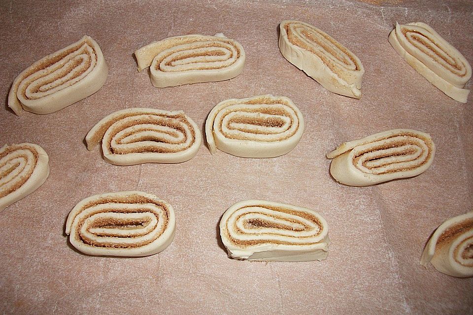 Zimtschnecken aus Blätterteig