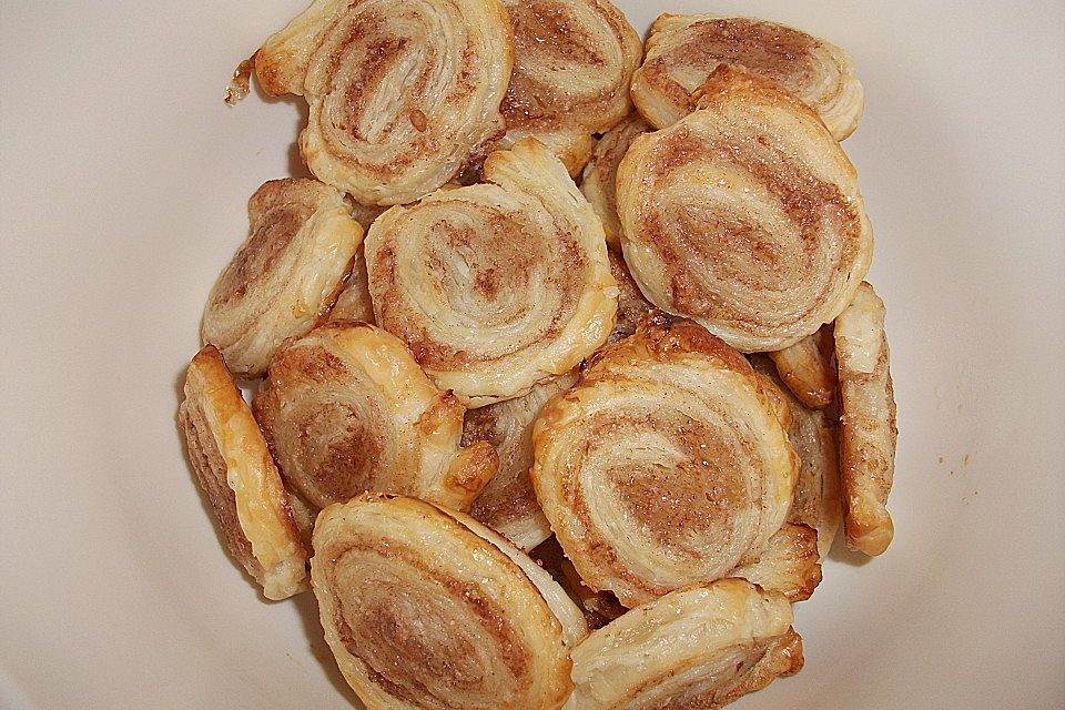 Zimtschnecken aus Blätterteig