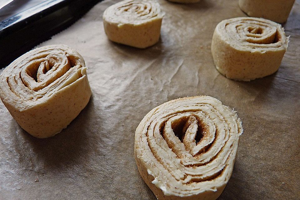 Zimtschnecken aus Blätterteig