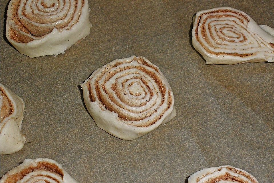 Zimtschnecken aus Blätterteig