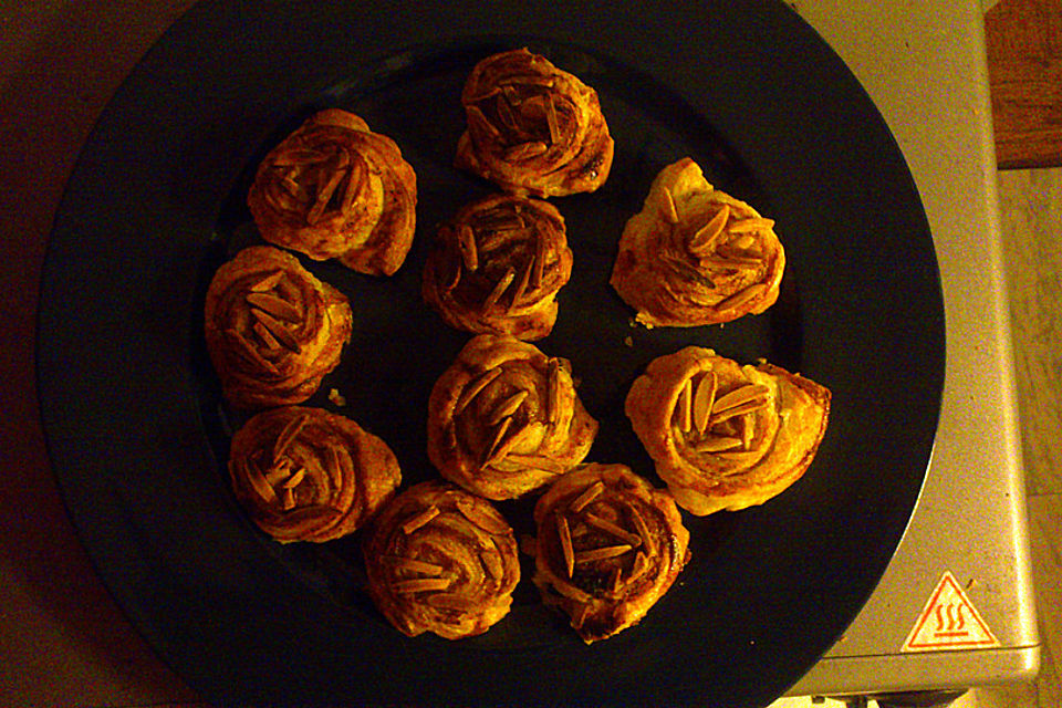 Zimtschnecken aus Blätterteig