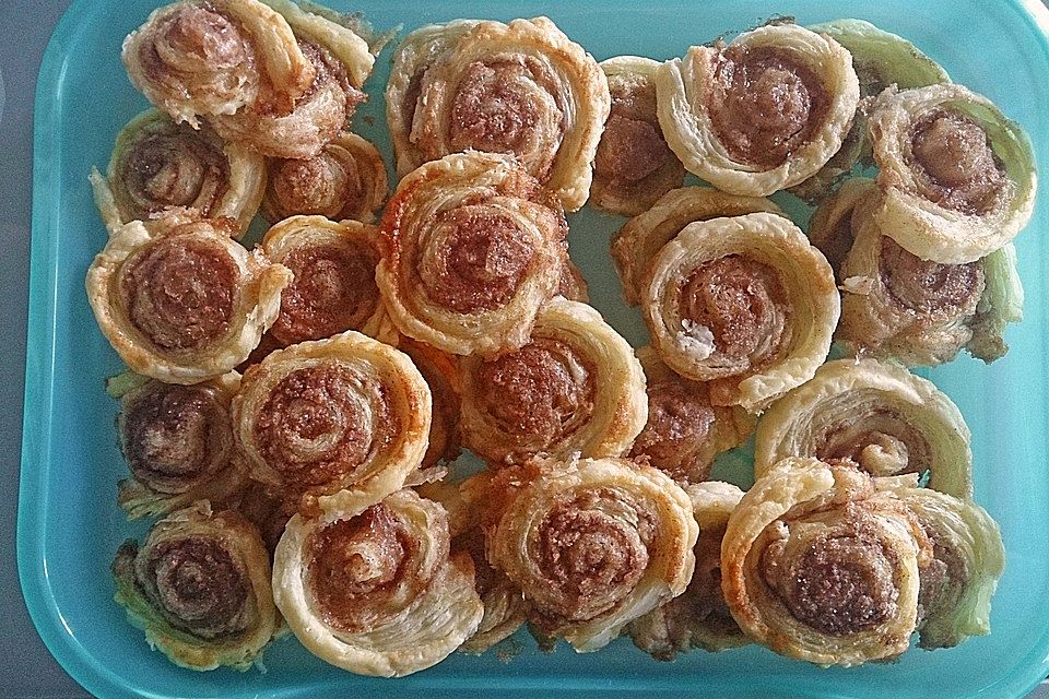 Zimtschnecken aus Blätterteig