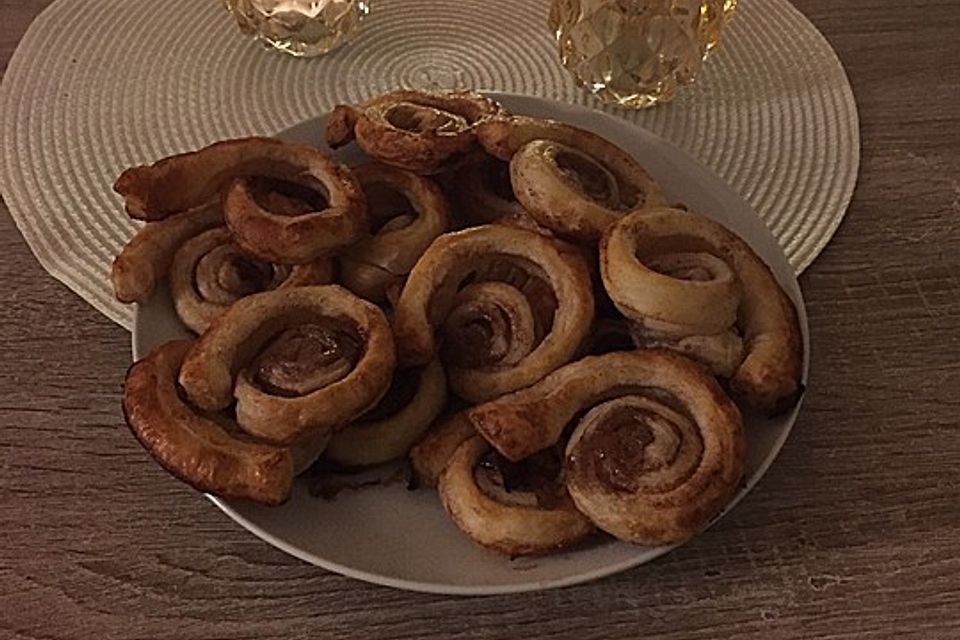 Zimtschnecken aus Blätterteig