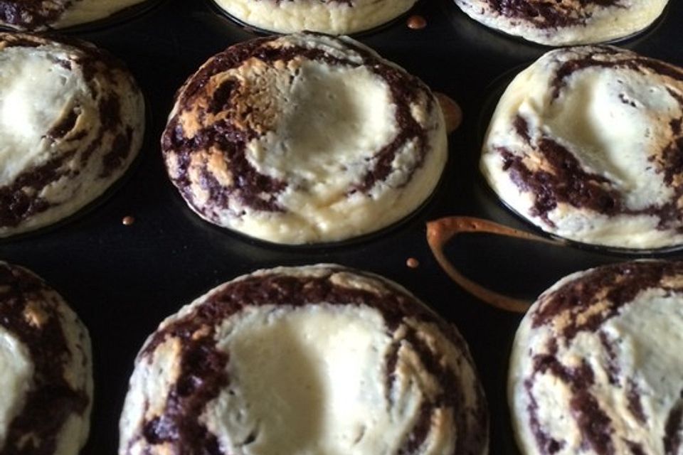 Double Chocolate Cheesecake Muffins