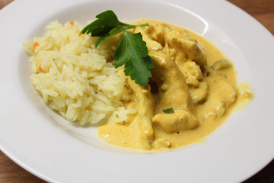 Einfaches Curry - Geschnetzeltes