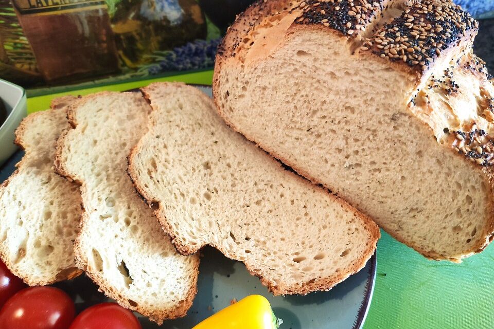 Kräuterfrischkäse - Brot