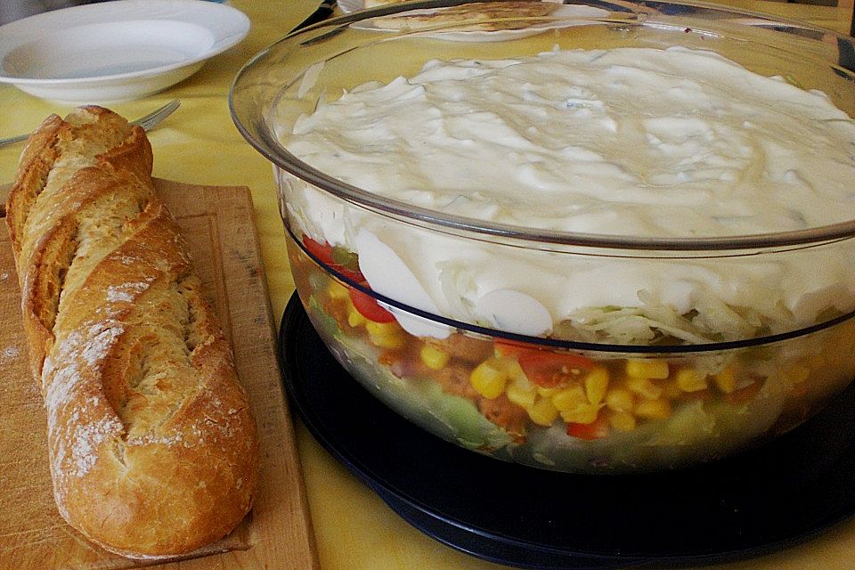 Daphnes schlanker Gyros - Schichtsalat