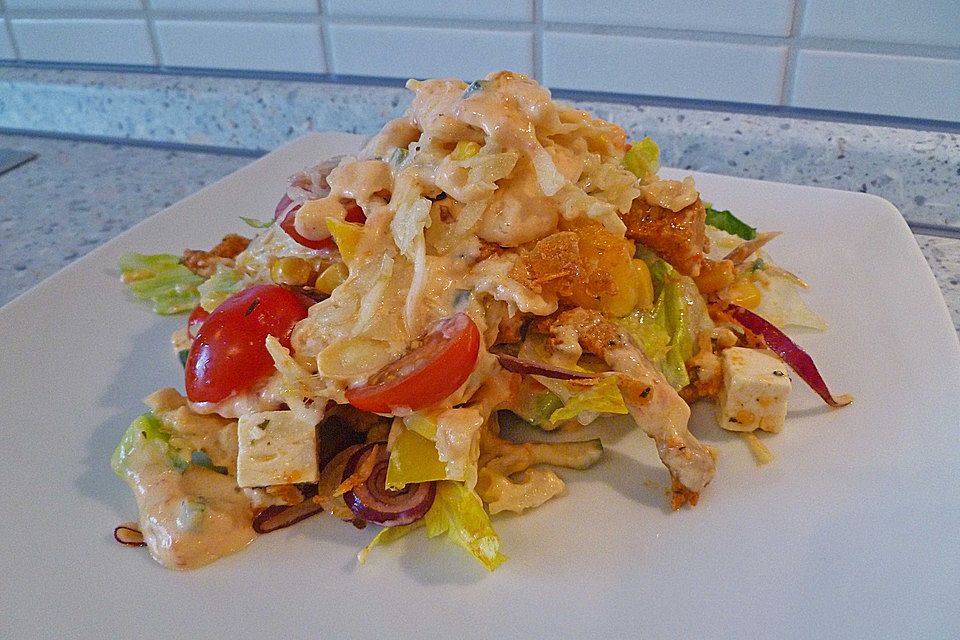 Daphnes schlanker Gyros - Schichtsalat