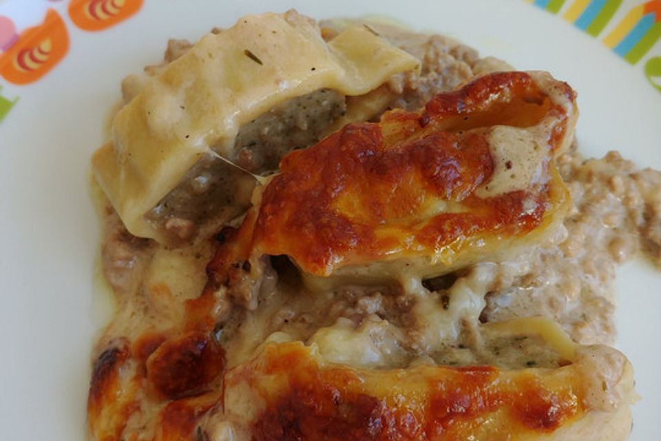 Maultaschen - Hackfleisch - Pfeffer - Auflauf