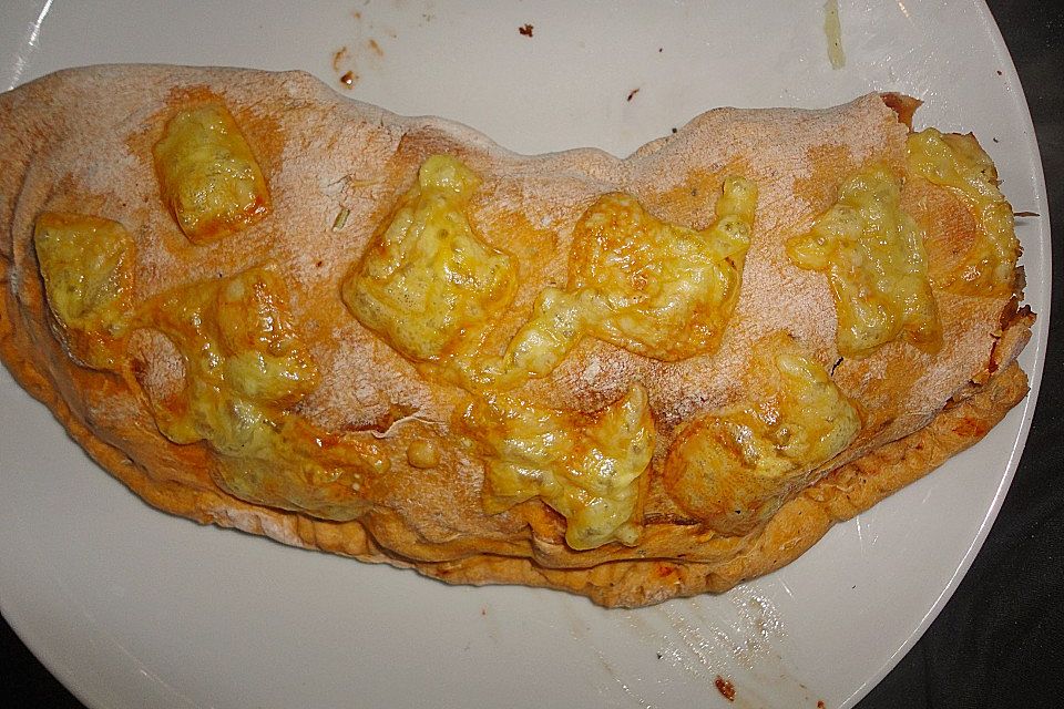 Calzone mit Pilzfüllung