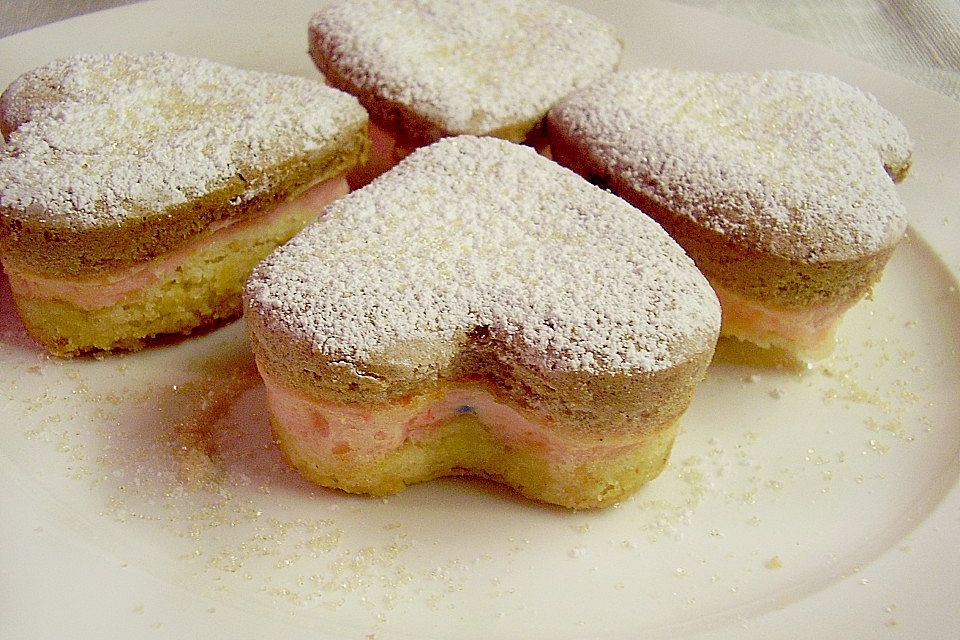 Dreifarbiger Quarkkuchen