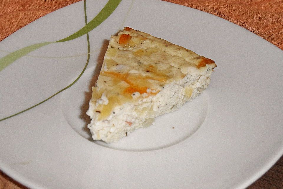 Zwiebelkuchen ohne Boden