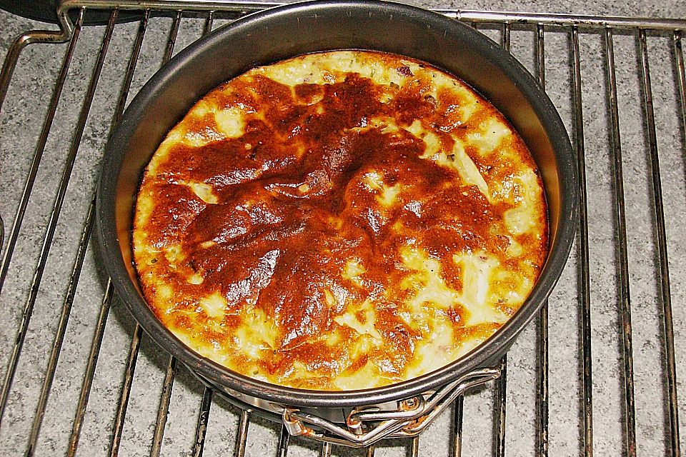 Zwiebelkuchen ohne Boden