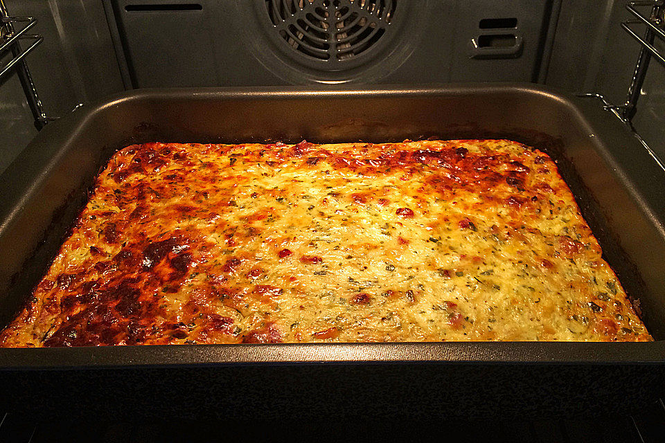 Zwiebelkuchen ohne Boden