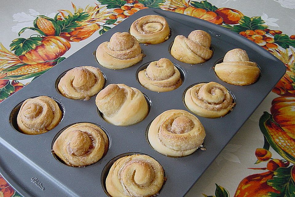 Zimt - Hefeschnecken - Muffins