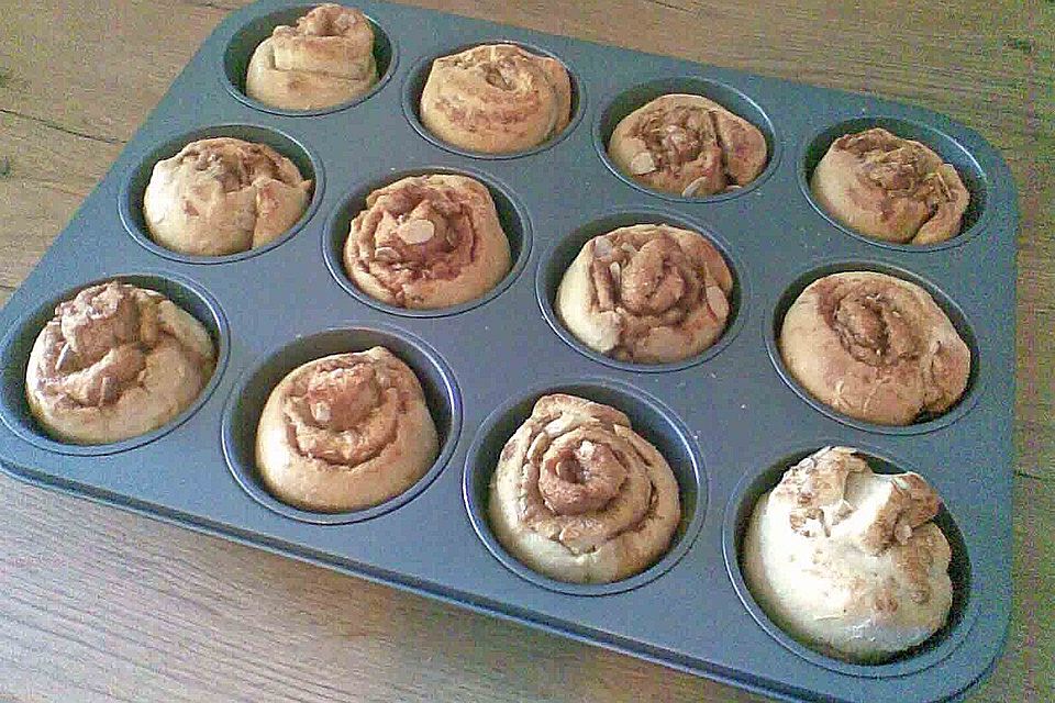 Zimt - Hefeschnecken - Muffins