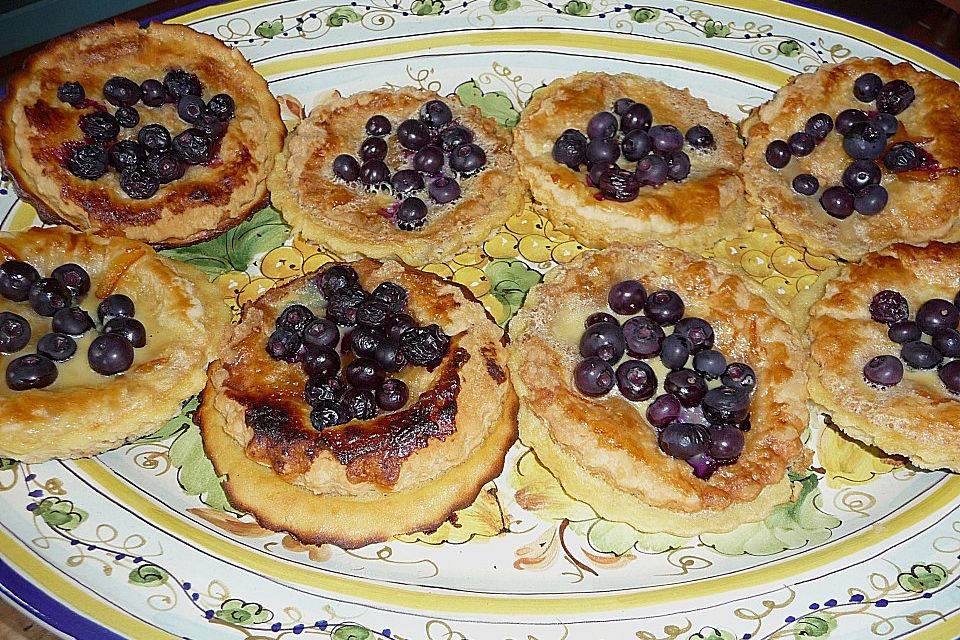 Tartelettes mit Heidelbeeren